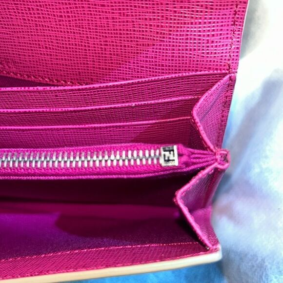Authentic Fendi Leather  Pink & Blue Wallet - Picture 14 of 16